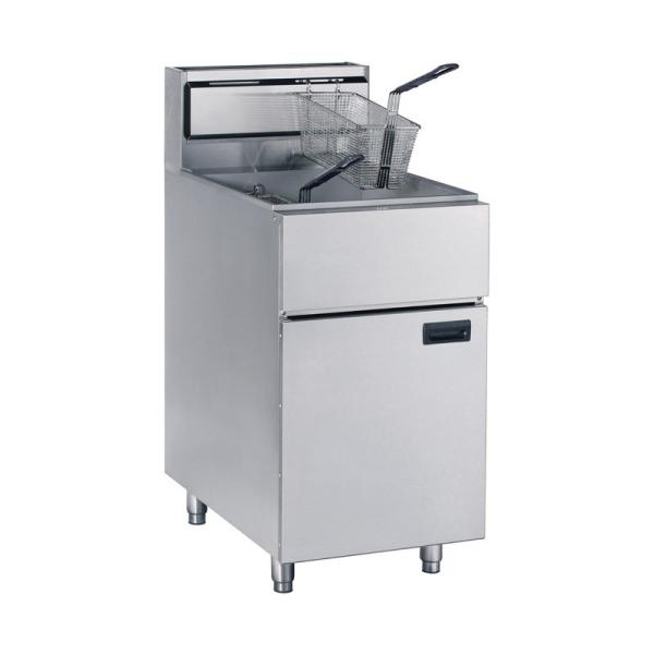 JUSTA Single Vat 2 Basket Commercial Kitchen Gas Deep Fryer ZH-RF-2