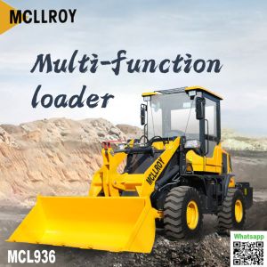 Flexible 2.5 Ton Wheel Loader Mini Front End 2000kg Rated Load For Construction