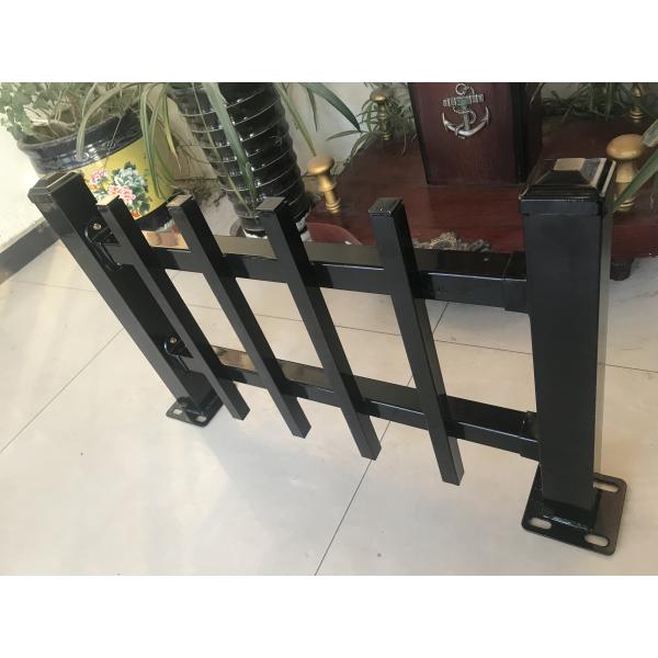 Flat top & bottom security tubular steel fencing 25mm x 25mm upright picket