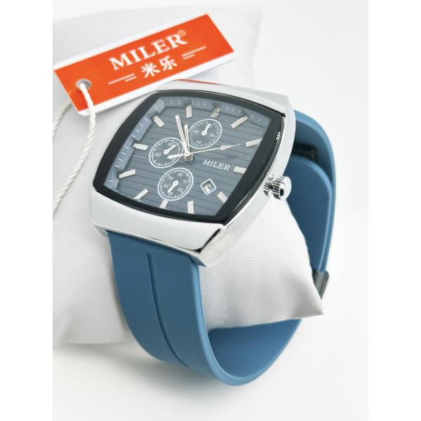 Fashion Sports Luxury Silicone Strap Watches Lage Dial Wrist Quartz Watch