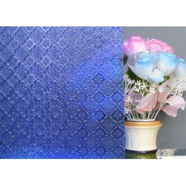 Clear Decorative Patterned Glass 3mm 4mm 5mm 6mm Thickness Flora Embossed Glass