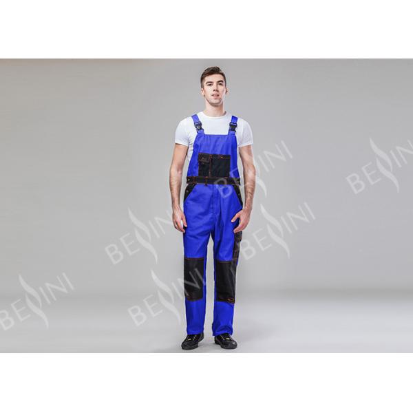 Buy Durable Comfortable Mens Safety Work Clothes Multi - Color Multi - Pocket Bib Pants at wholesale prices