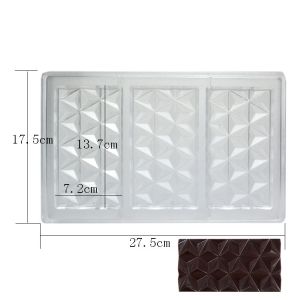 Handmade Custom Chocolate Molds Transparent Polycarbonate Chocolate Mold