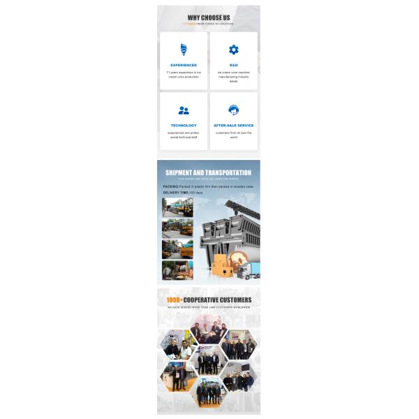 1.5kw Ice Cream Cone Production Line Wafer Biscuit Baking Machine