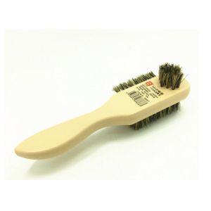 Natural Pig Hair Brush Wood Handle / Home Shoe Cleaning Brush