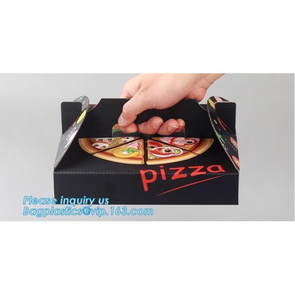 Custom Pizza Packing Paper Box Corrugated With Different Size, Recycle Paper