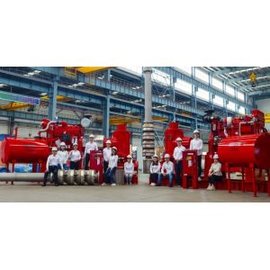 Petrochemical Vertical Lift Pump , Chemical Diesel Fire Pump Package