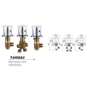 Quality Bathtub mixer,Faucet,cold/hot water basin tap T-2402A3 for sale