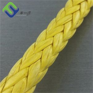 Polyester Fiber Double Braided UHMWPE Rope Towing Trawling 12 Strand