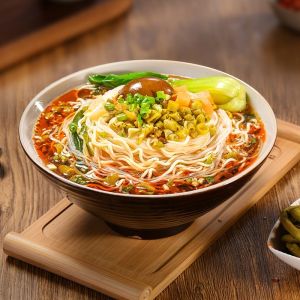 Fragrant Spicy Sour Bean Flavor Vermicelli and Instant Noodles Soup with Rich
