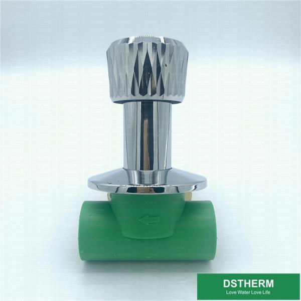 Buy PPR Heat Insulation Plastic Stop Valve With Brass Cartridges at wholesale prices