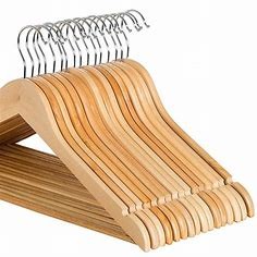 Quality 360 Degree Swivel Hook Solid Wood Crescent Hangers Modern Luxury for sale