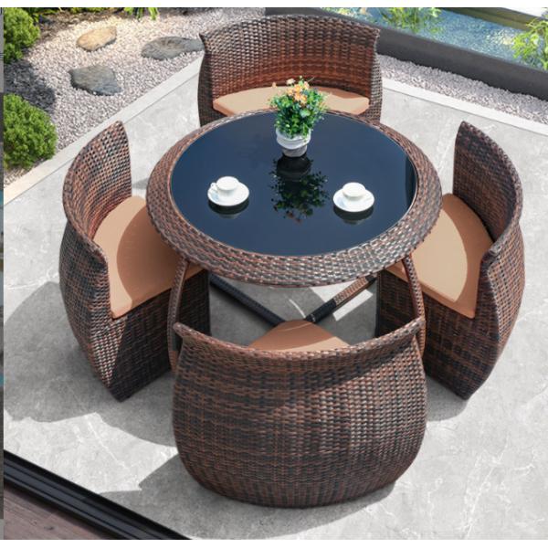 Dining Outdoor Rattan Bistro Table Set Relax Stylishly Comfortably Garden Bistro DL