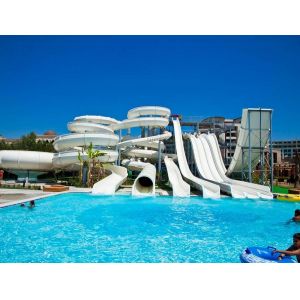 Child Amusement Park Swimming Pool Equipment Fiberglass Toys Water Slides
