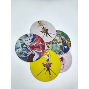 Fashion Custom Shaped Rubber Keychains PVC Material Anime Themed