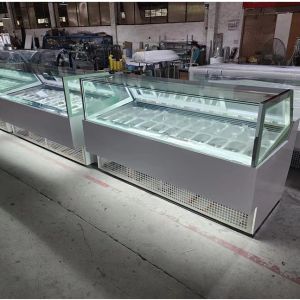 -22 Degree Ultra Low Temperature Ice Cream Equipment Ice Cream Freezer Showcase