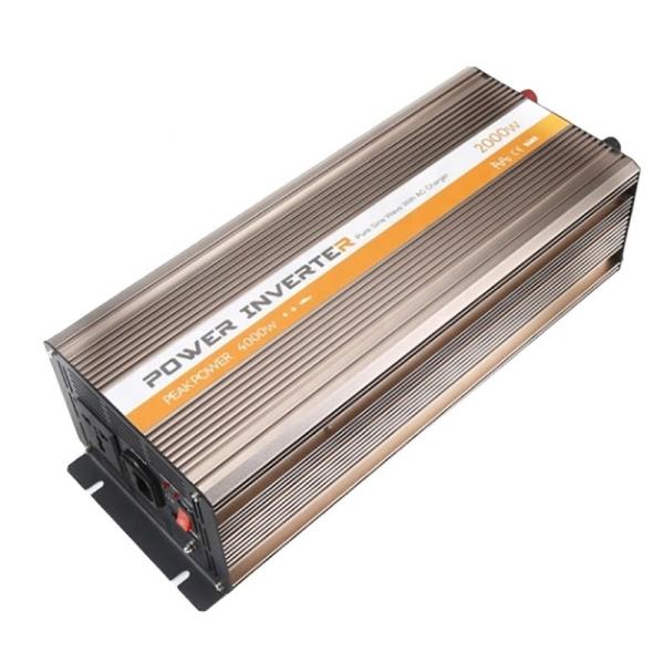 Buy Factory supply Single Phase Ce Certified 110v 220v 12v 24v 48v Solar Power Inverter with 2000w with Intelligent Cooling Fan at wholesale prices