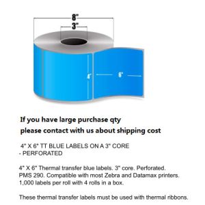 4"X6" Inch direct thermal label sticker paper Electronic balance paper, color