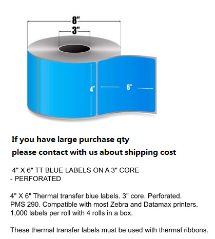 4"X6" Inch direct thermal label sticker paper Electronic balance paper, color printer labels Red Orange Yellow Green