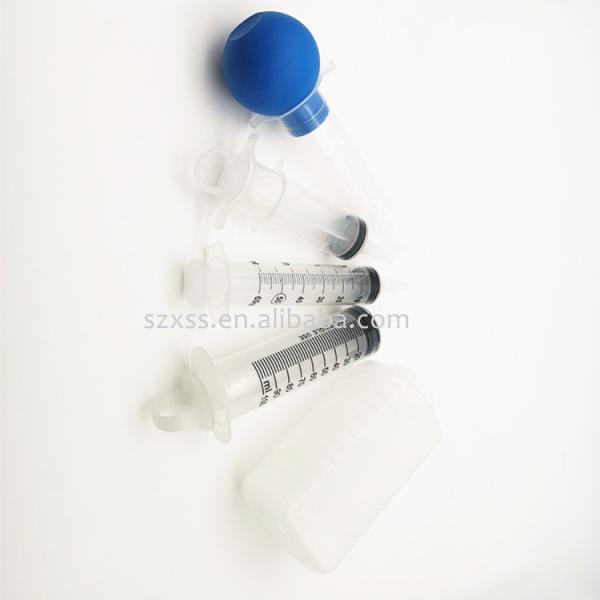 Buy Transparent Sterile Disposable Rubber Ball Syringe 60Ml For Feeding Irrigation at wholesale prices
