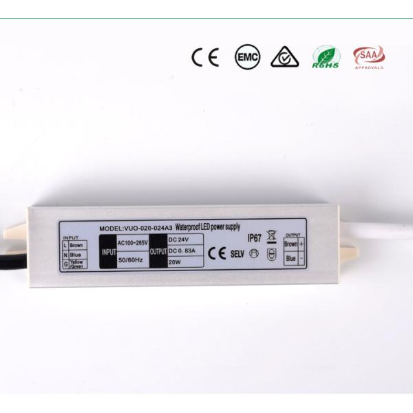 Buy 20W Lightweight Waterproof Electronic LED Driver Power Supply 132x30x20mm at wholesale prices