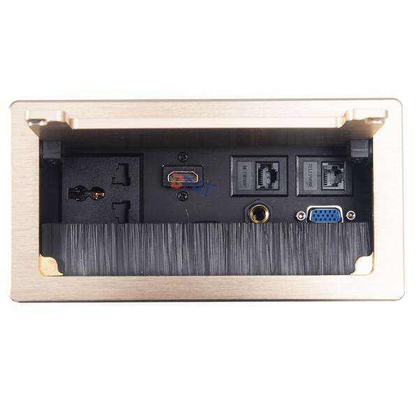 Buy Wholesale Product Aluminum Alloy Plate Power Supply For Conference System Desktop Brush Socket at wholesale prices