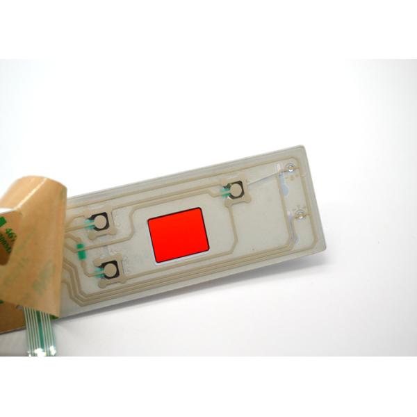 Plastic Embossed Metal Dome Membrane Touch Switch Keypad 175mmx45mm