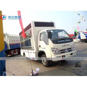 China LHD Foton Forland 4x2 LED Billboard Truck With Roller Poster on sale