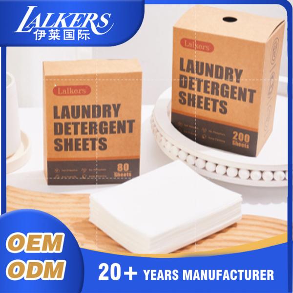 Buy Remove Stain Laundry Sheets Detergent Disposable Convenient For Household at wholesale prices
