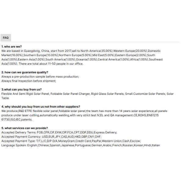 Dokio 100W 1000W Monocrystalline Flexible Solar Panel for Car Boat RV Marine Off Grid Power Free Shipping US Stock