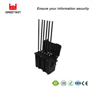 20AH LiFePO4 Mobile Phone Signal Jammer Pelican 1440 Reception Blocker