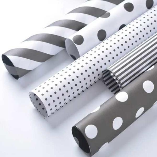 Pink Purple Cloth Christmas Wrapping Paper , Biodegradable Tissue Paper Wrapping Clothes