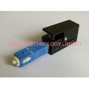 Square Fiber Optic Adapter SC SM / MM Simplex Blue Black Fiber Optic Coupler