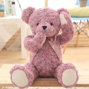 Rose Red Girl Sleep Cuddle Shy Teddy Bear Plush Toys Small Cute Rag Doll 85cm