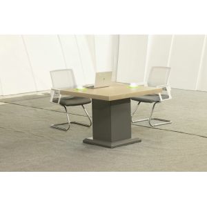 Thick Table Top Melamine Coffee Table Golden Teak Color Surface 1000mm Length