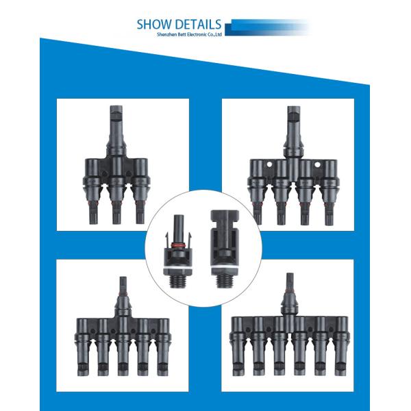 MC4 Solar Photovoltaic Pv Cable Connector With Fuse For Solar System