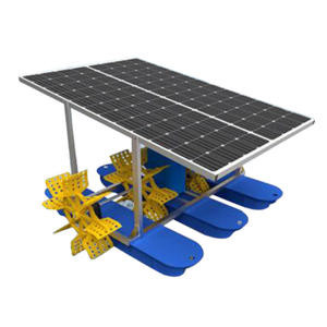 Aquaculture 2m Solar Paddle Wheel Aerator 20kg Solar Powered