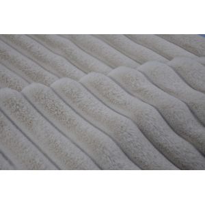 Slotted Rabbit Fur 100Polyester 150cm CW Or Adjustable