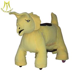 Quality Hansel electric stuffed animals adult sale and mortorized animal from china sale with recharge battery animal scooter for sale