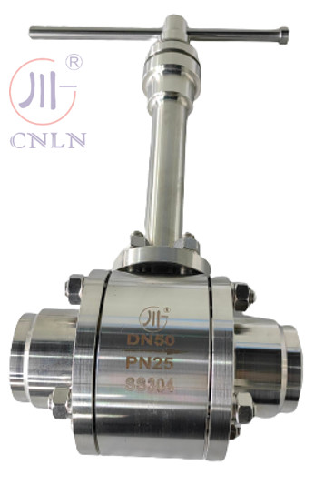 DN50 PN40 SS Cryogenic Ball Valve For LNG/LOX/LN2/LAR/LCO2 Liquid Gas/Skid