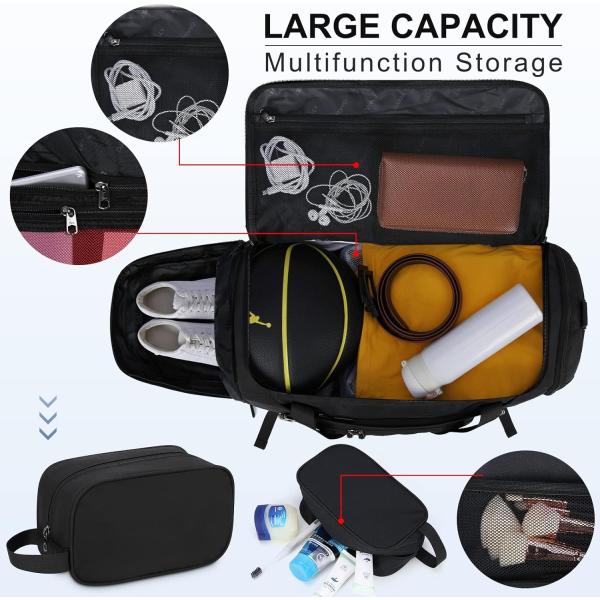 Big Size 40L Waterproof Toiletry Travel Bag With Large Pocket And Shoe Compartment