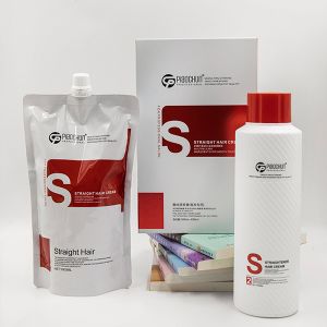 Salon Hair Straightener Lotion Permanent , Straightening Hair Cream Natural