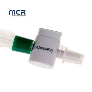 Disposable Closed Suction Catheter Automatic Flushing 72H Double Swivel Elbow