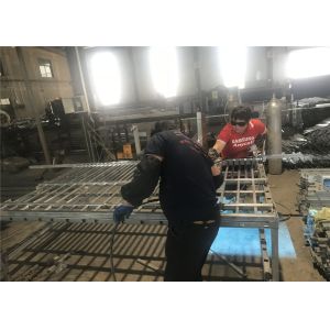 Tubular steel fence panels