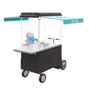 350W 25° Climbing OEM Cotton Candy Bike Food Cart