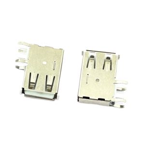White USB2.0 DIP Connector Socket RVS 4Pins