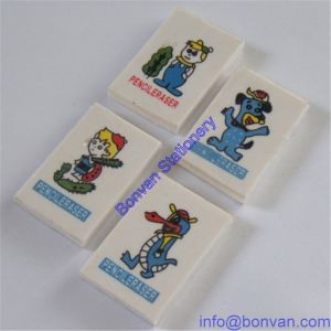 Quality customized printed gift eraser, promotional printed eraser for sale