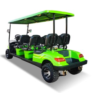 72v 100ah Lithium Iron Battery 5KW AC Motor 6 Seater Electric Golf Buggy Cart