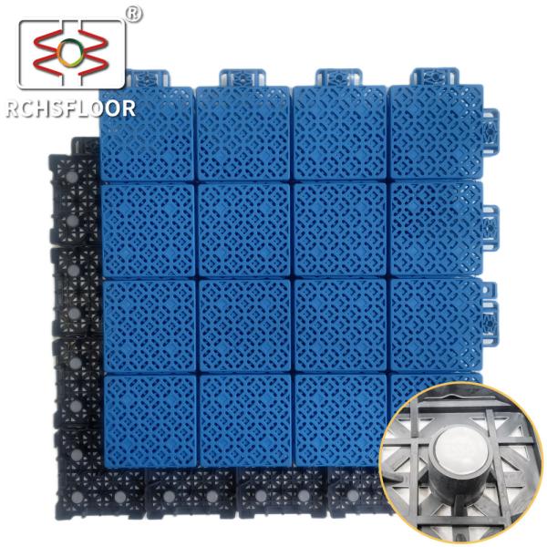 Buy Volleyball Badminton Backyard Court Tiles Interlocking Plastic Floor Tiles at wholesale prices