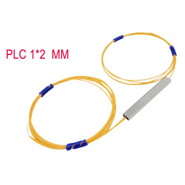 Buy Multimode 1×2 Fiber Optic PLC Splitter 50/125 0.9 Hytrel Orange 850nm at wholesale prices